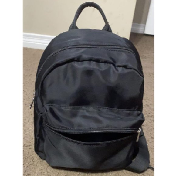 Women Black Polyester Light Weight Small Waterproof Mini Backpack
